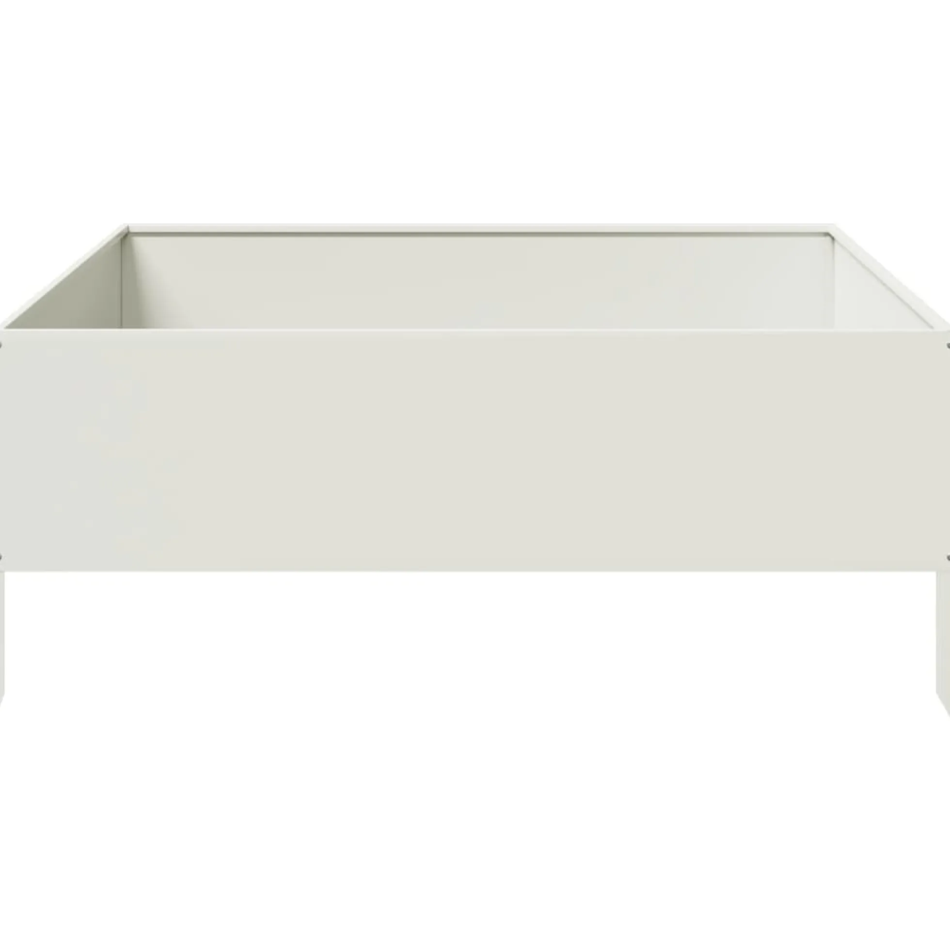 Arriate De Acero Blanco 100x100x25 Cm