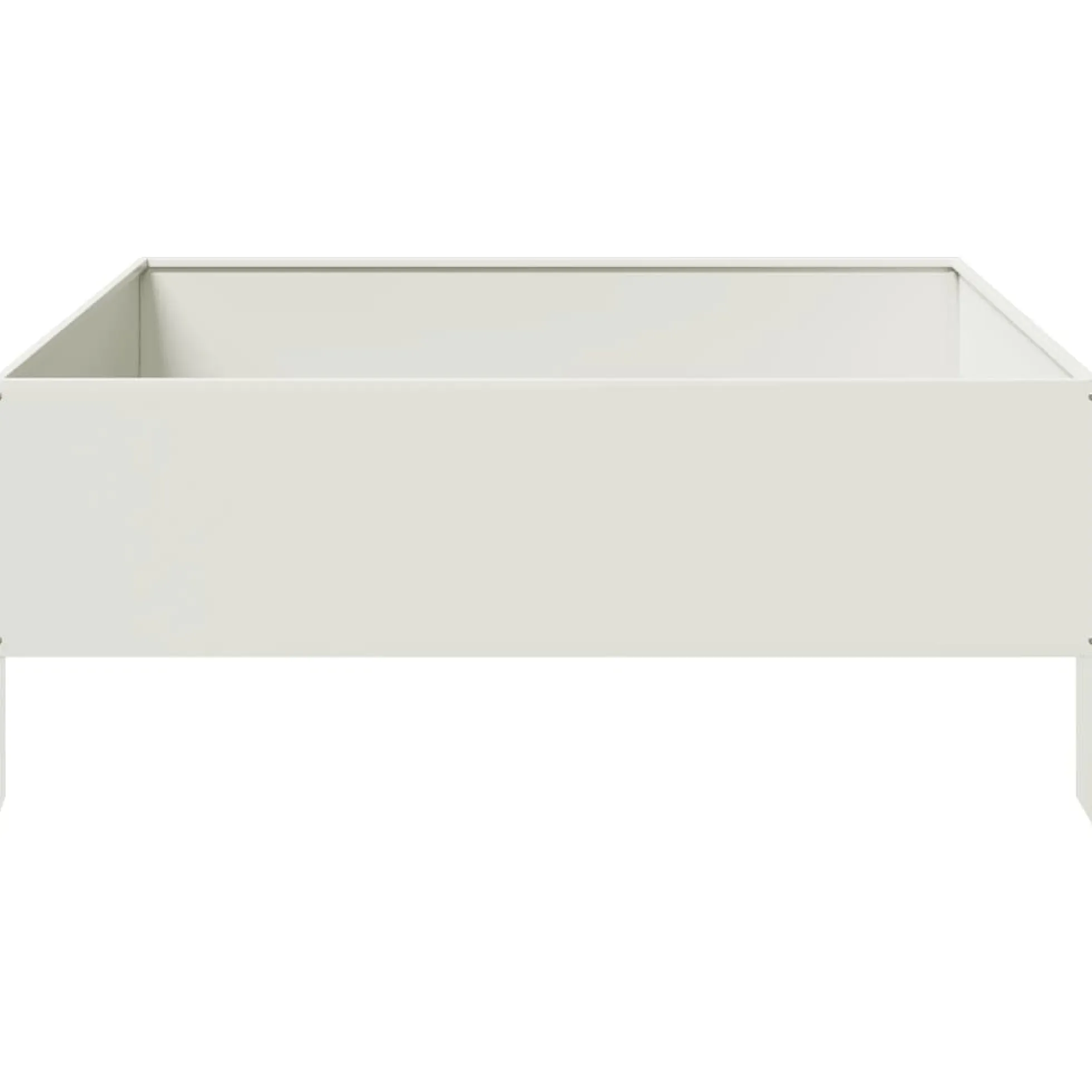 Arriate De Acero Blanco 100x100x25 Cm