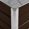 Arriate De Acero Galvanizado Marrón 320x80x45 Cm