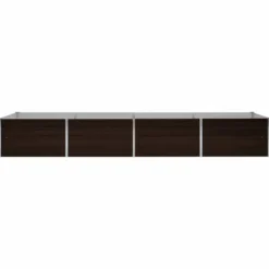 Arriate De Acero Galvanizado Marrón 320x80x45 Cm