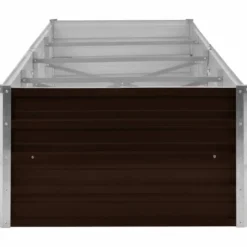 Arriate De Acero Galvanizado Marrón 320x80x45 Cm