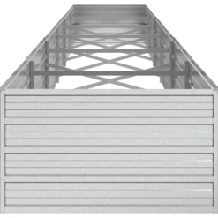 Arriate De Acero Galvanizado Plateado 480x80x45 Cm