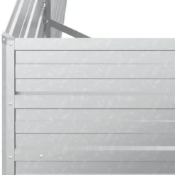 Arriate De Acero Galvanizado Plateado 480x80x45 Cm
