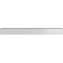 Arriate De Acero Galvanizado Plateado 480x80x45 Cm