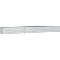 Arriate De Acero Galvanizado Plateado 480x80x45 Cm