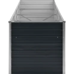 Arriate De Acero Galvanizado Gris Antracita 320x80x77 Cm