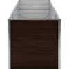Arriate De Acero Galvanizado Marrón 240x80x77 Cm