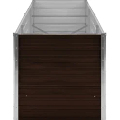 Arriate De Acero Galvanizado Marrón 240x80x77 Cm