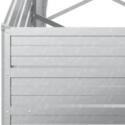 Arriate De Acero Galvanizado Plateado 240x80x45 Cm