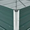 Arriate De Acero Galvanizado Verde 400x80x45 Cm