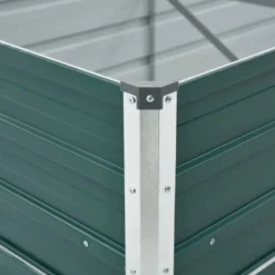 Arriate De Acero Galvanizado Verde 400x80x45 Cm