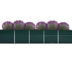 Arriate De Acero Galvanizado Verde 400x80x45 Cm