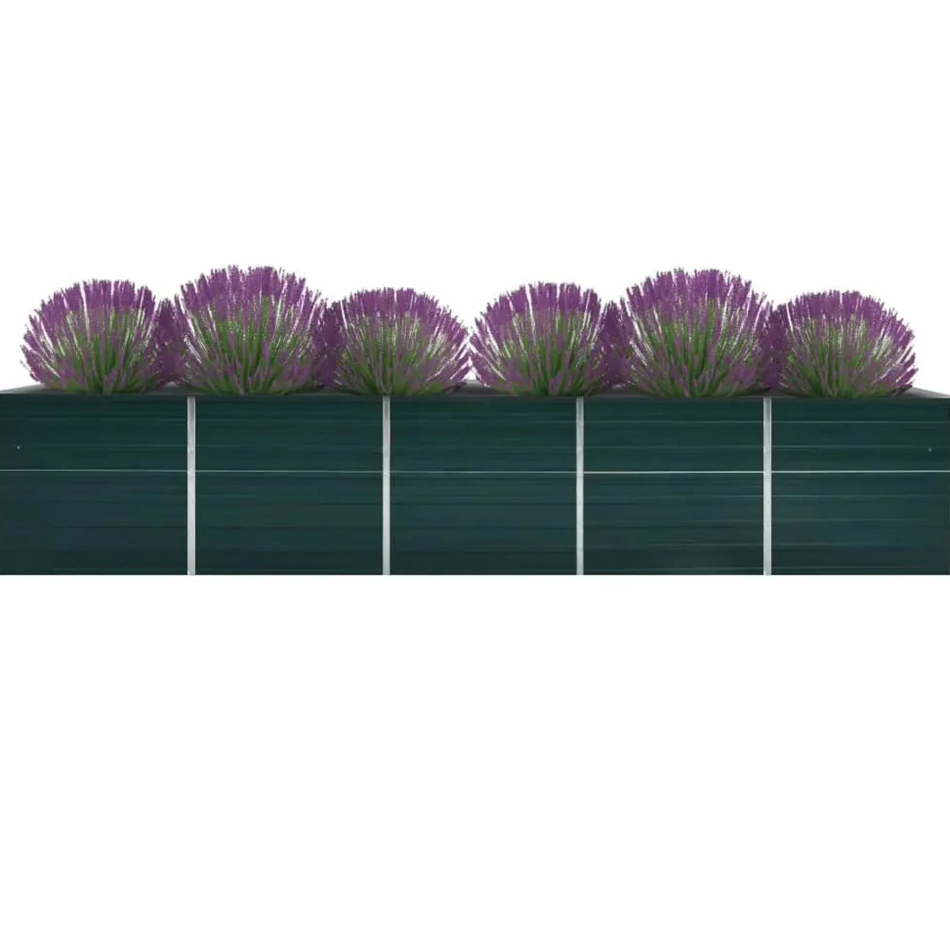 Arriate De Acero Galvanizado Verde 400x80x45 Cm