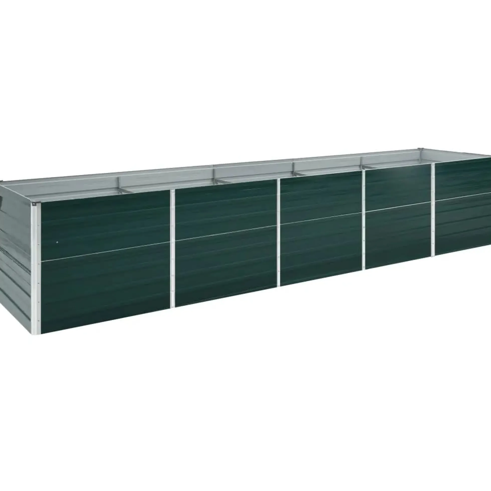 Arriate De Acero Galvanizado Verde 400x80x45 Cm
