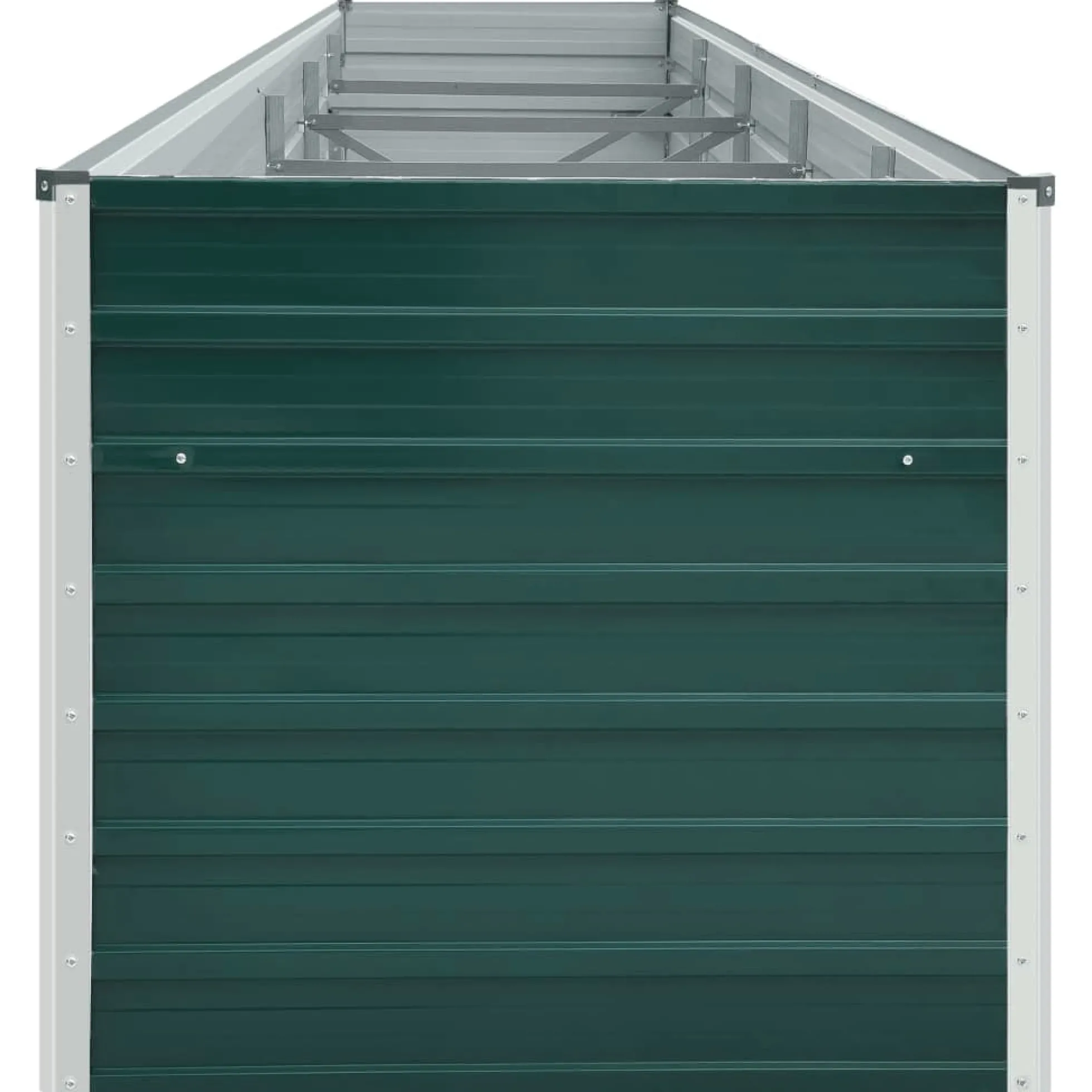 Arriate De Acero Galvanizado Verde 400x80x45 Cm