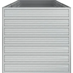 Arriate De Acero Galvanizado Plateado 240x80x77 Cm