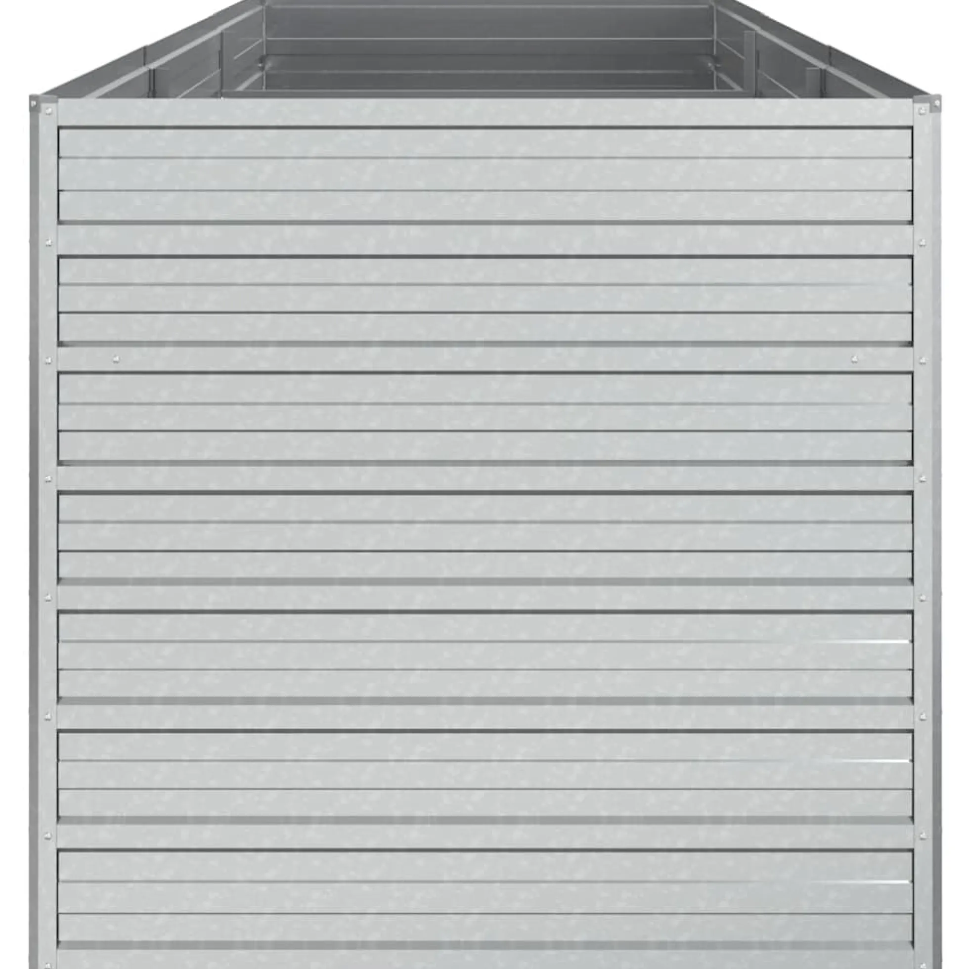 Arriate De Acero Galvanizado Plateado 240x80x77 Cm