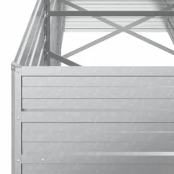 Arriate De Acero Galvanizado Plateado 240x80x77 Cm