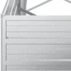 Arriate De Acero Galvanizado Plateado 320x80x45 Cm