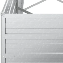 Arriate De Acero Galvanizado Plateado 320x80x45 Cm