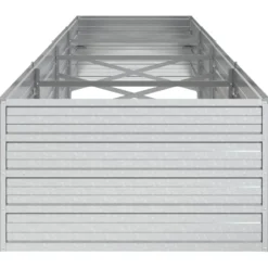 Arriate De Acero Galvanizado Plateado 320x80x45 Cm