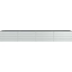 Arriate De Acero Galvanizado Plateado 320x80x45 Cm