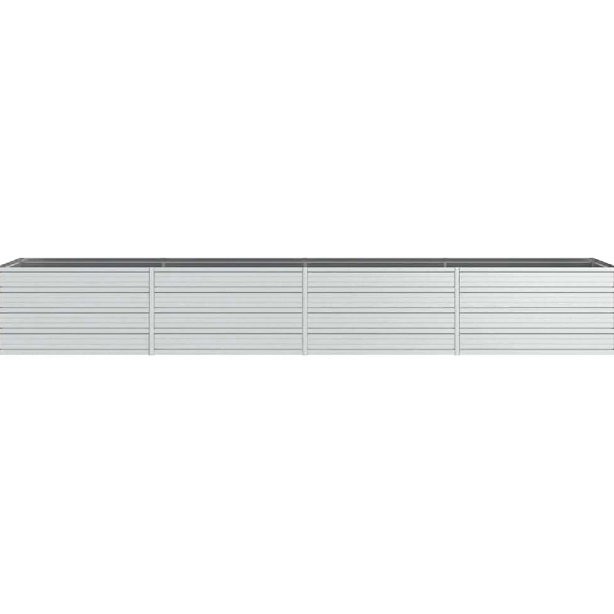 Arriate De Acero Galvanizado Plateado 320x80x45 Cm