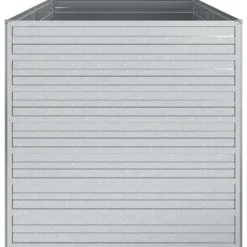 Arriate De Acero Galvanizado Plateado 160x80x77 Cm