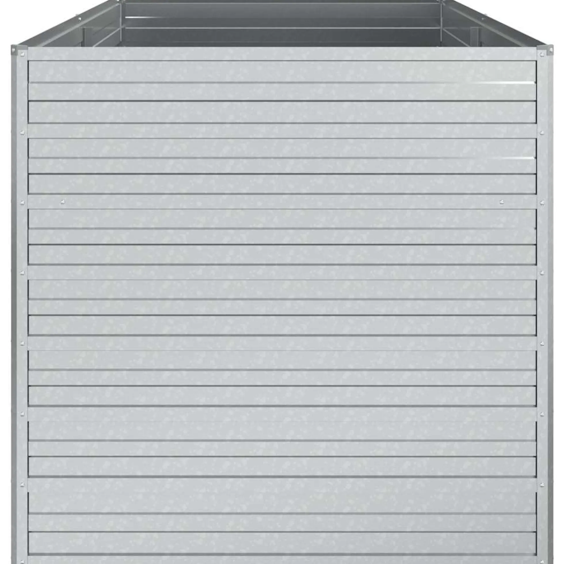 Arriate De Acero Galvanizado Plateado 160x80x77 Cm