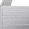 Arriate De Acero Galvanizado Plateado 100x40x45 Cm