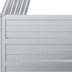 Arriate De Acero Galvanizado Plateado 100x40x45 Cm