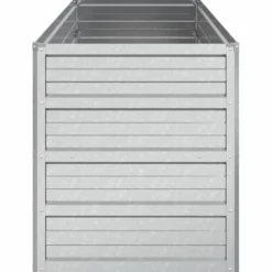 Arriate De Acero Galvanizado Plateado 100x40x45 Cm