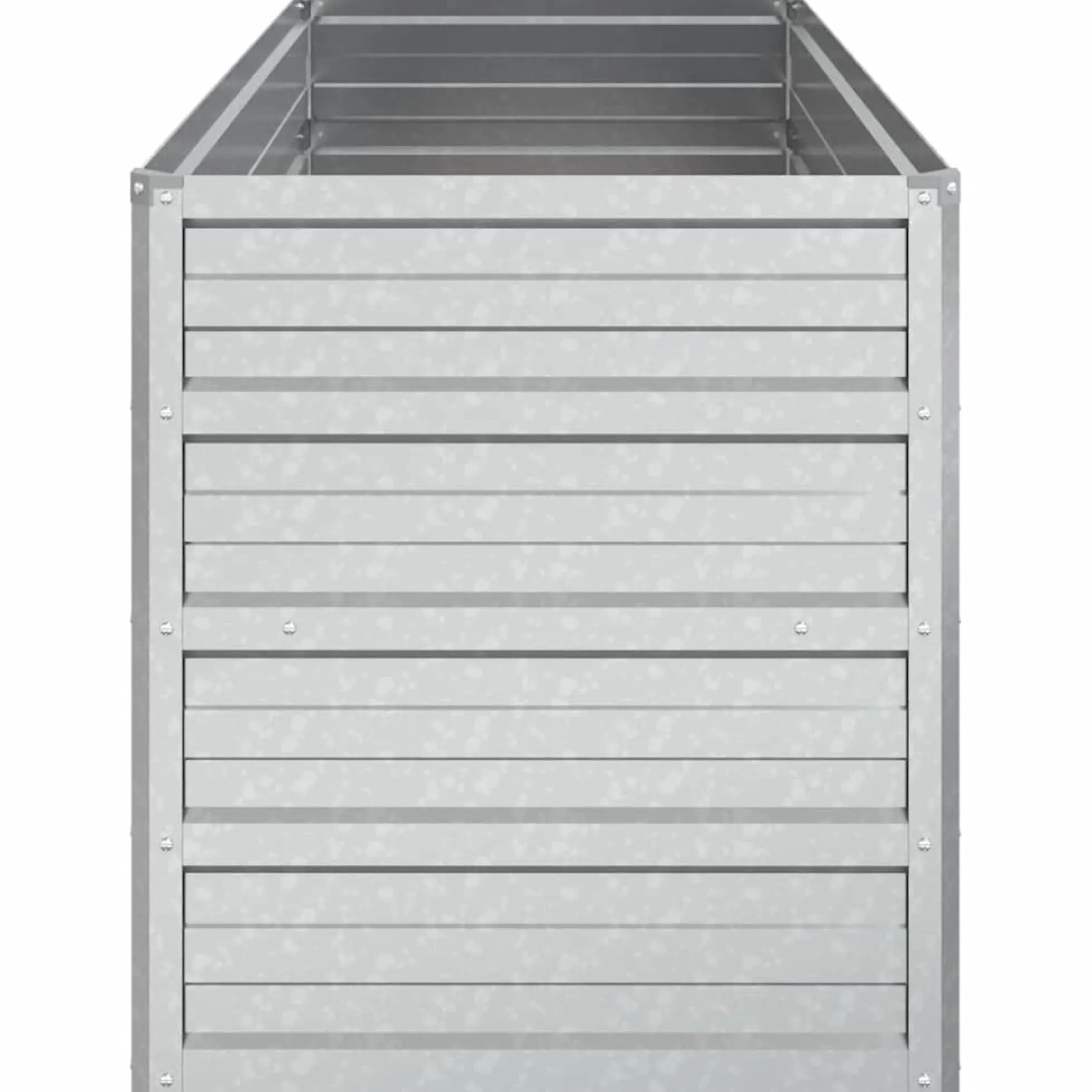 Arriate De Acero Galvanizado Plateado 100x40x45 Cm