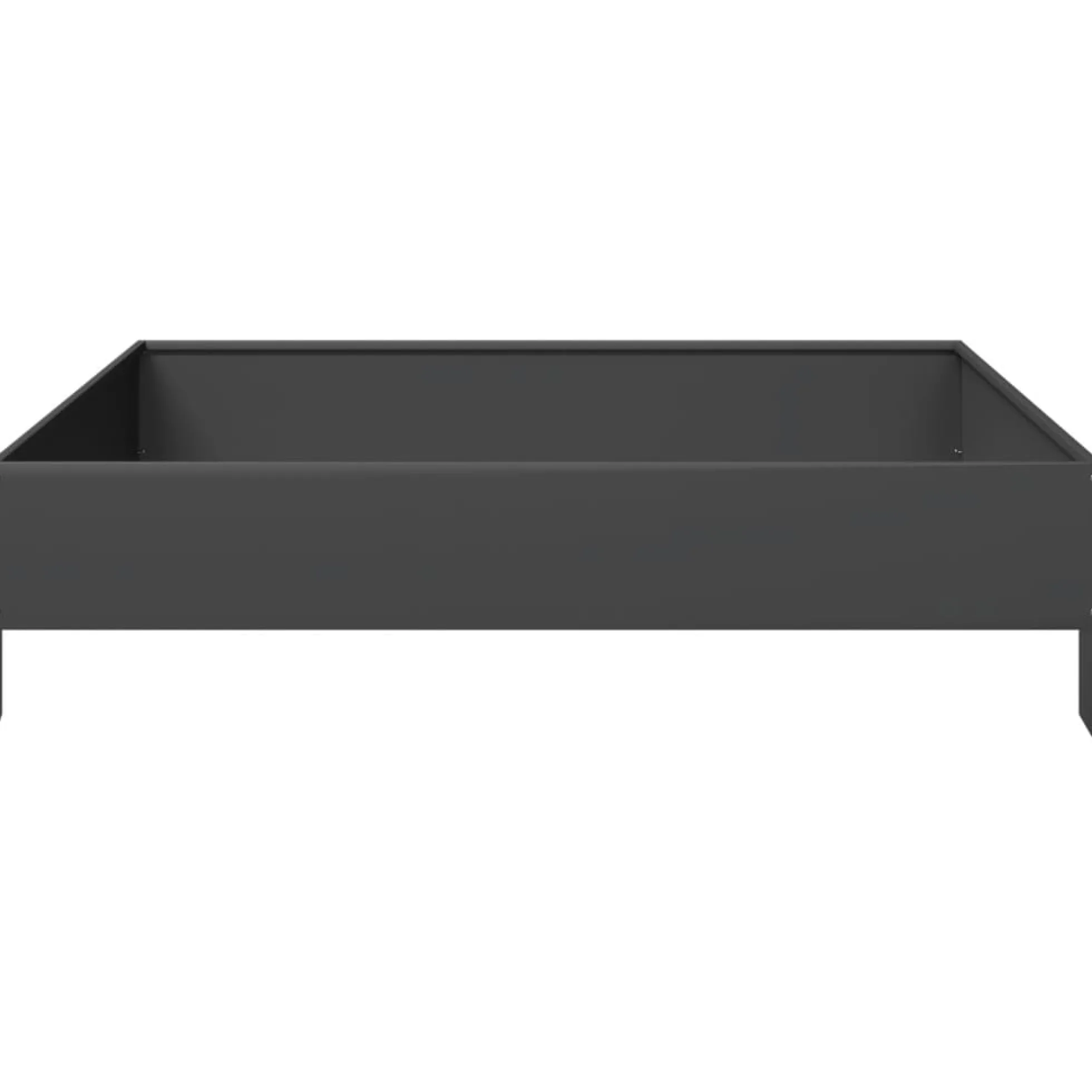 Arriate De Acero Negro 100x100x26 Cm
