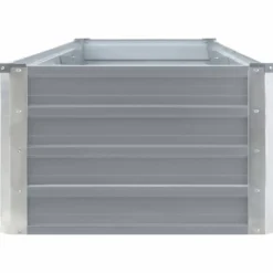 Arriate De Jardín De Acero Galvanizado Gris 320x40x45 Cm