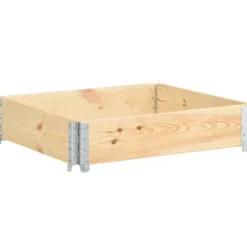 Arriate De Madera Maciza De Pino 100x100 Cm