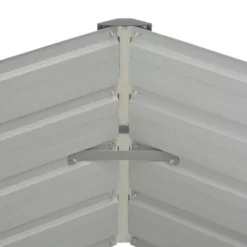 Arriate Elevado De Acero Galvanizado Verde 129x129x45 Cm