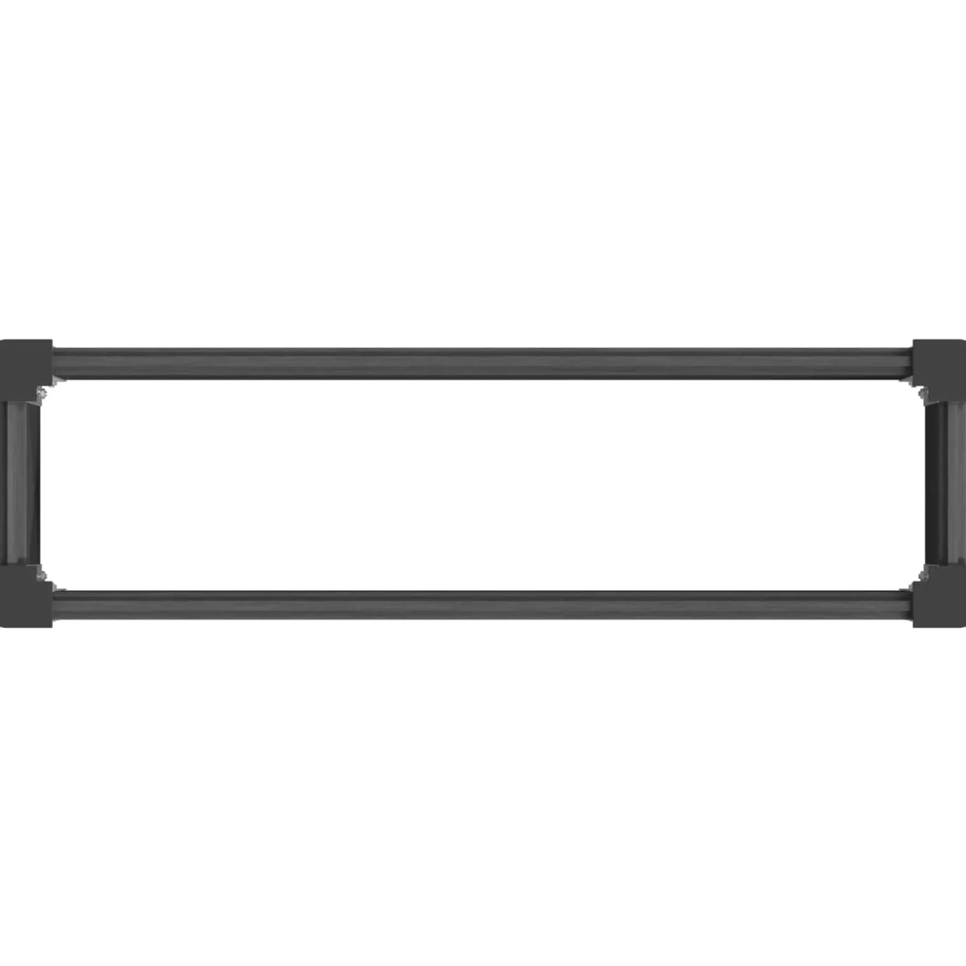 Arriate Elevado Gris 100 X 30 36 Cm Wpc Y Aluminio