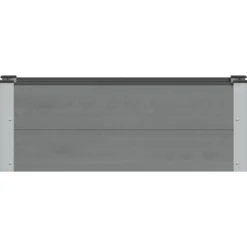 Arriate Elevado Gris 100 X 30 36 Cm Wpc Y Aluminio