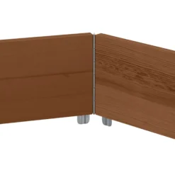 Arriate Elevado Hexagonal Madera Maciza Pino Marrón 160x160 Cm