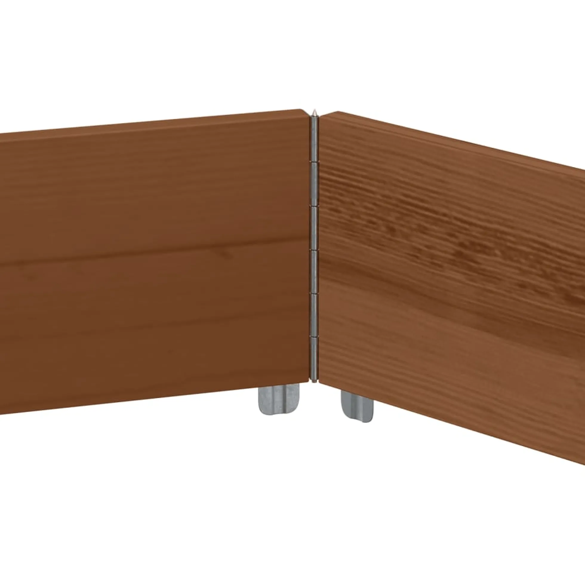 Arriate Elevado Hexagonal Madera Maciza Pino Marrón 160x160 Cm