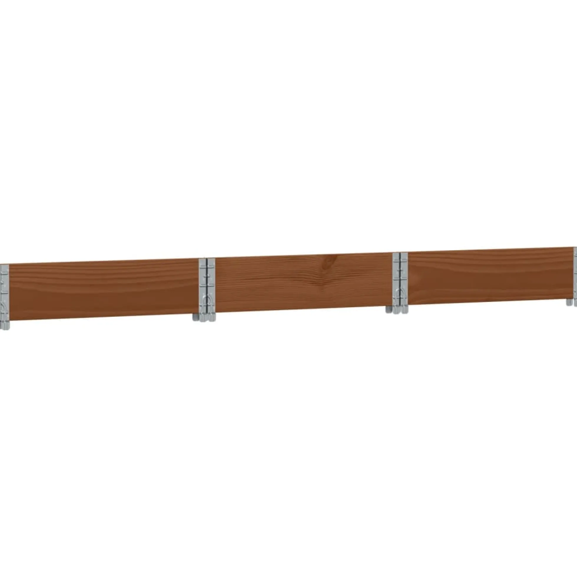 Arriate Elevado Hexagonal Madera Maciza Pino Marrón 160x160 Cm