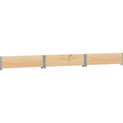 Arriate Elevado Hexagonal Madera Maciza De Pino 160x160 Cm