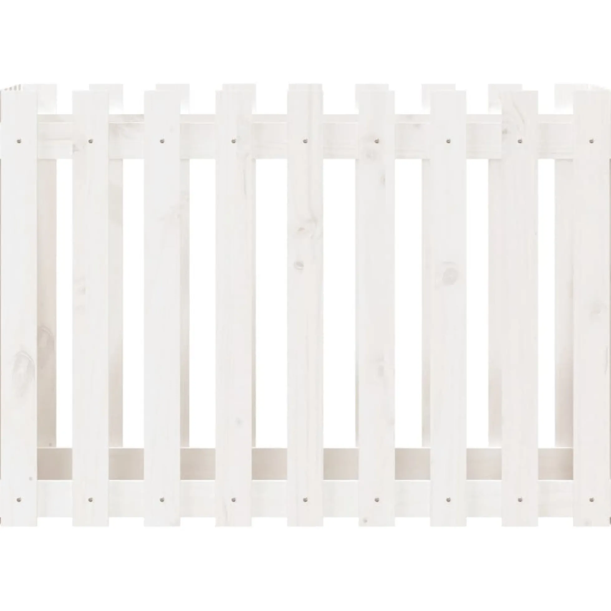 Arriate Elevado Jardín Con Valla Madera Pino Blanco 100x50x70cm