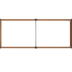 Arriate Elevado Marrón 250 X 100 X 91 Cm Wpc Y Aluminio