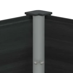 Arriate Elevado Negro 300 X 50 X 54 Cm Wpc Y Aluminio