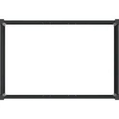 Arriate Elevado Negro 50 X 30 X 36 Cm Wpc Y Aluminio