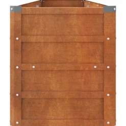 Arriate Oxidado De Acero Corten 240x40x45 Cm