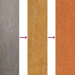 Arriate Oxidado De Acero Corten 240x40x45 Cm