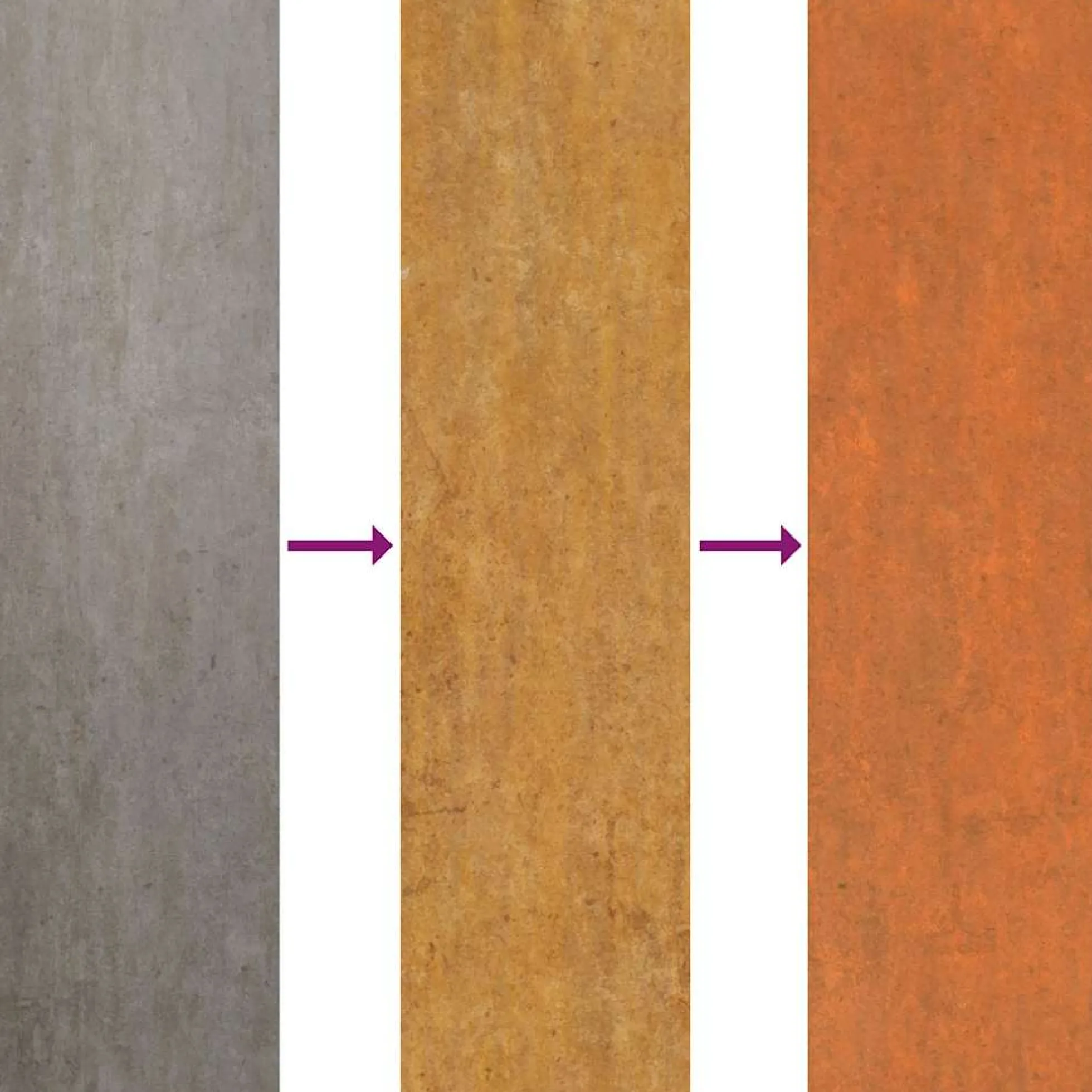 Arriate Oxidado De Acero Corten 240x40x45 Cm